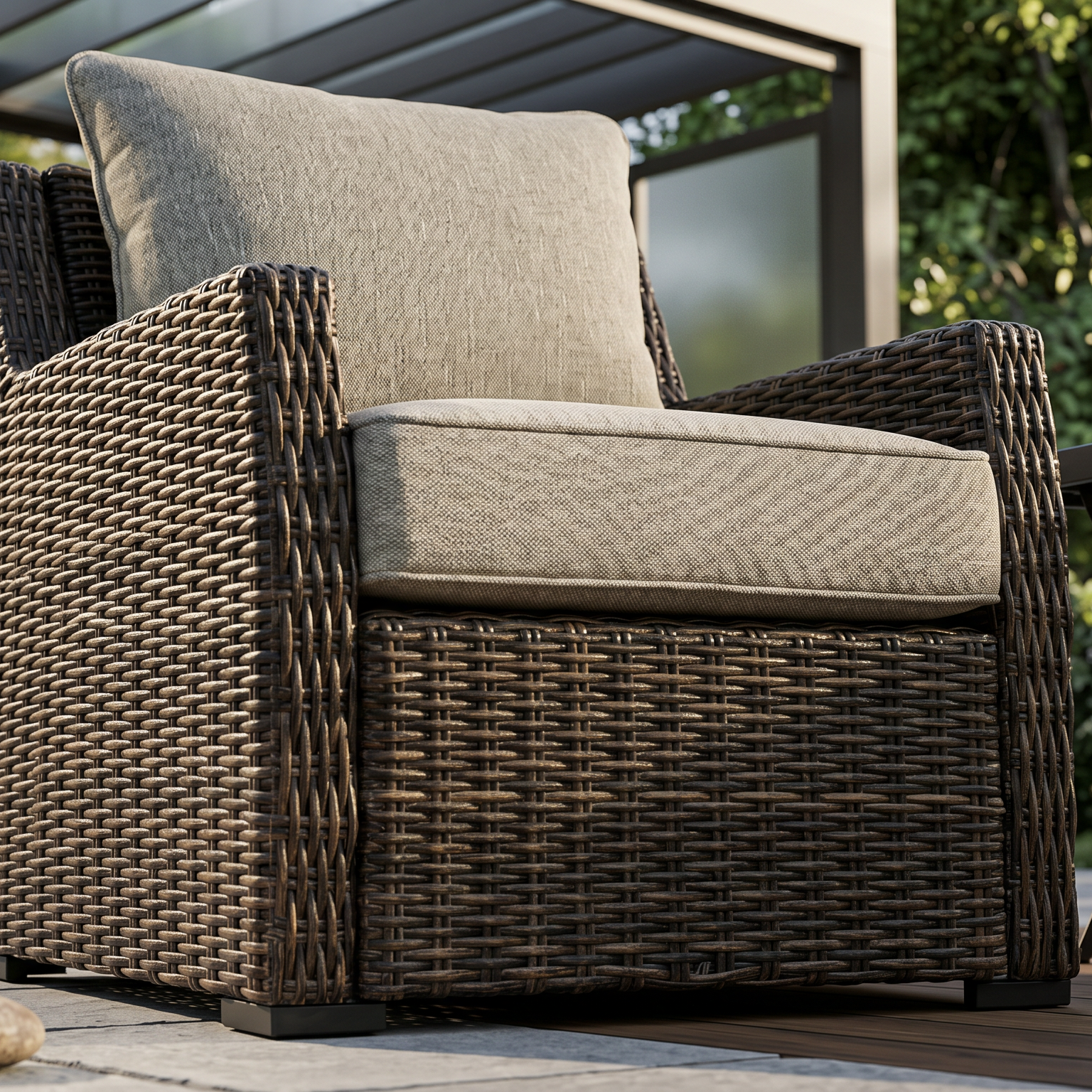 Cushioned Brook Ranch Outdoor Lounge Chair