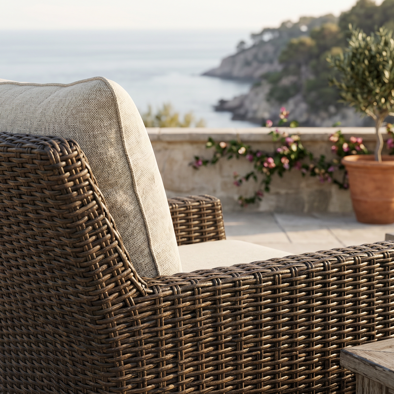 Cushioned Brook Ranch Outdoor Lounge Chair